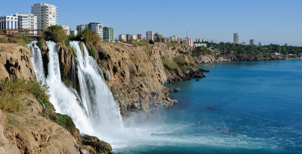 Lower Duden waterfall in Antalya