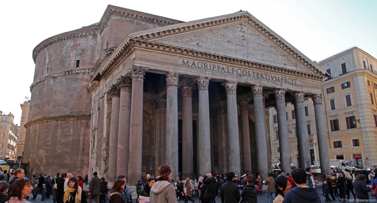 The Pantheon in Rome, Italy