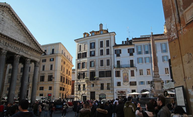The Pantheon in Rome, Italy