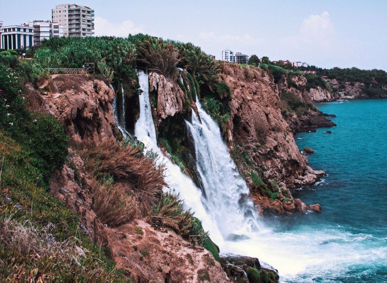 Lower Duden waterfall in Antalya
