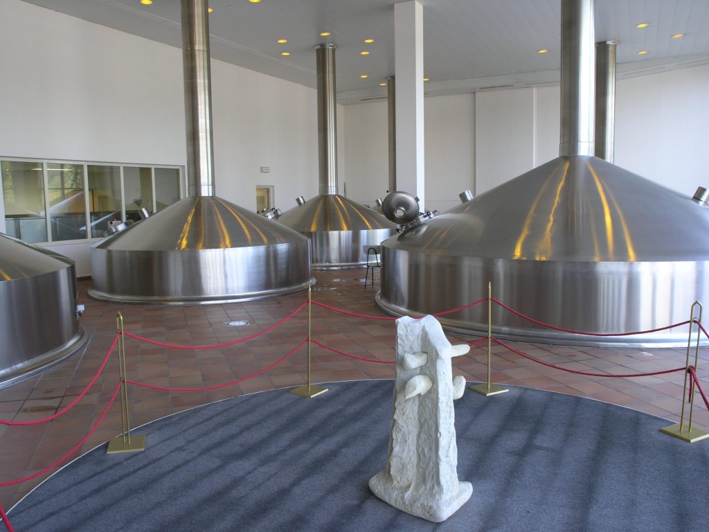克鲁绍维采啤酒厂的酿酒大桶