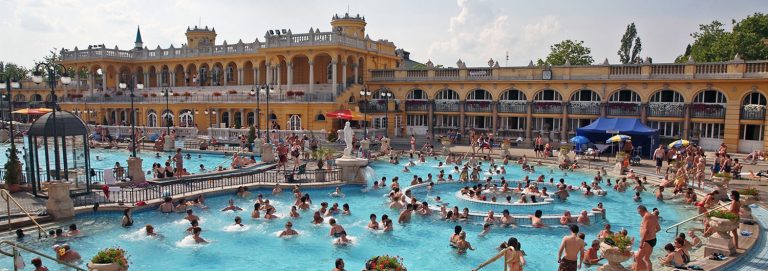 The baths of Szechenyi, Budapest