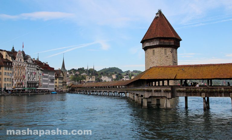 Ponte Kapelbrücke di Lucerna