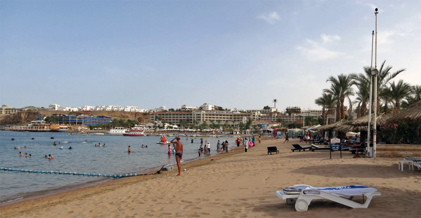 Naama Bay promenade & beach, Sharm El-Sheikh, Egypt