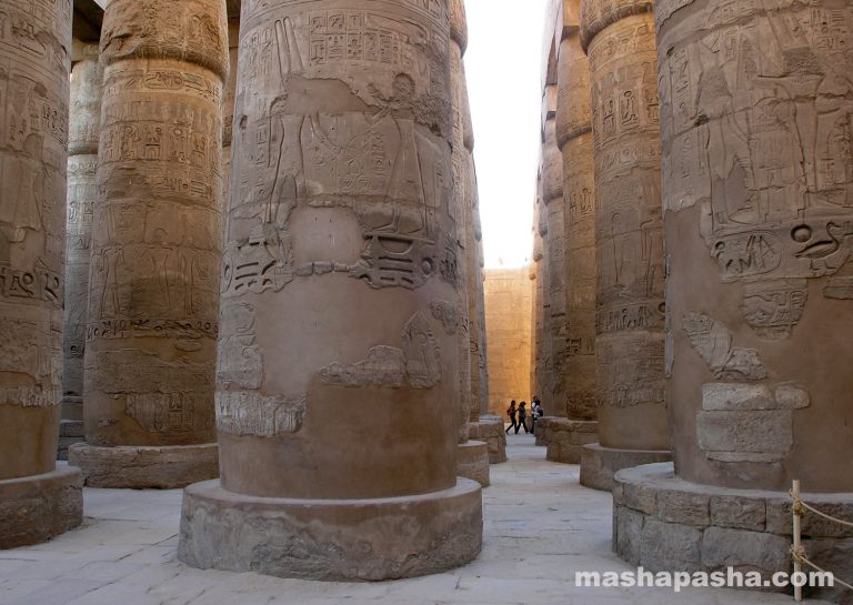 The main columned hall of the temple — Karnak Temple, Luxor, Egypt
