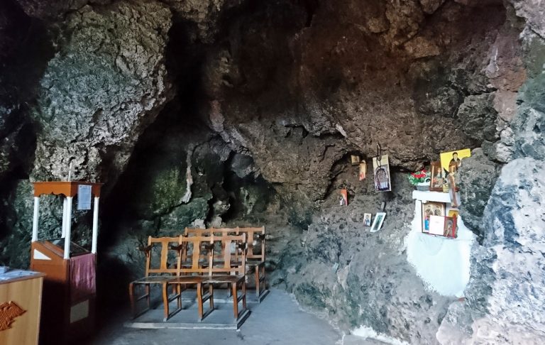 Cave temple in Cyprus — Agioi Saranta Cave Church