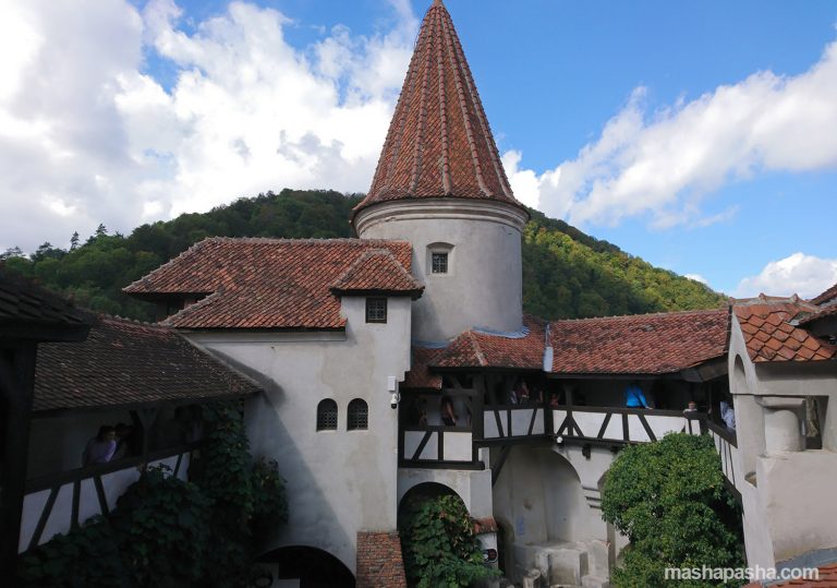 A view of Dracula's castle from the inside — Bran (Dracula’s) Castle, Romania
