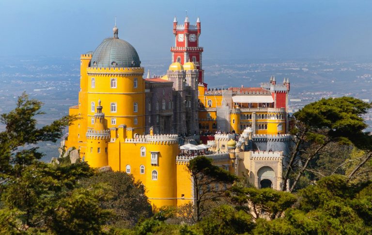 Pena Palace in Sintra, Lisbon, Portugal