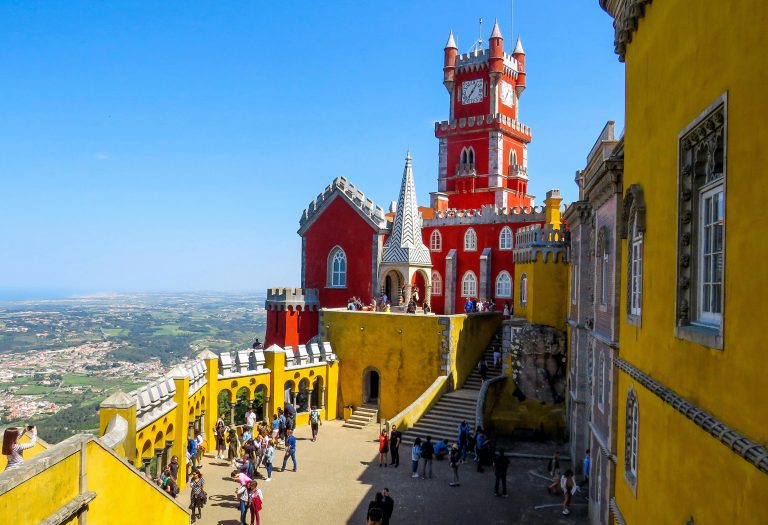 Pena Palace in Sintra, Lisbon, Portugal