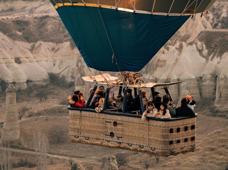 Hot air balloon ride in Cappadocia, Turkey
