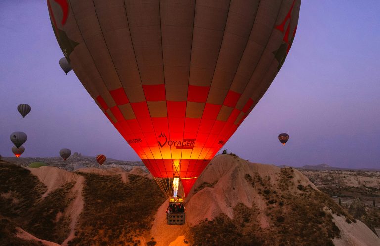Hot air balloon ride in Cappadocia, Turkey