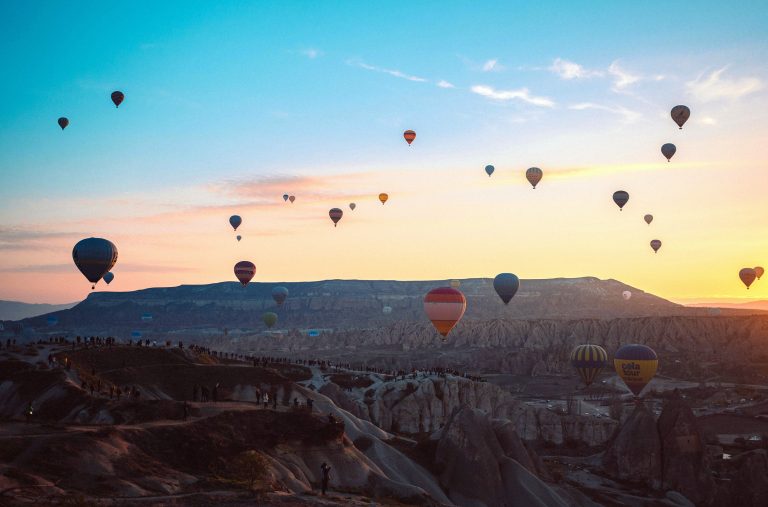 Hot air balloon ride in Cappadocia, Turkey