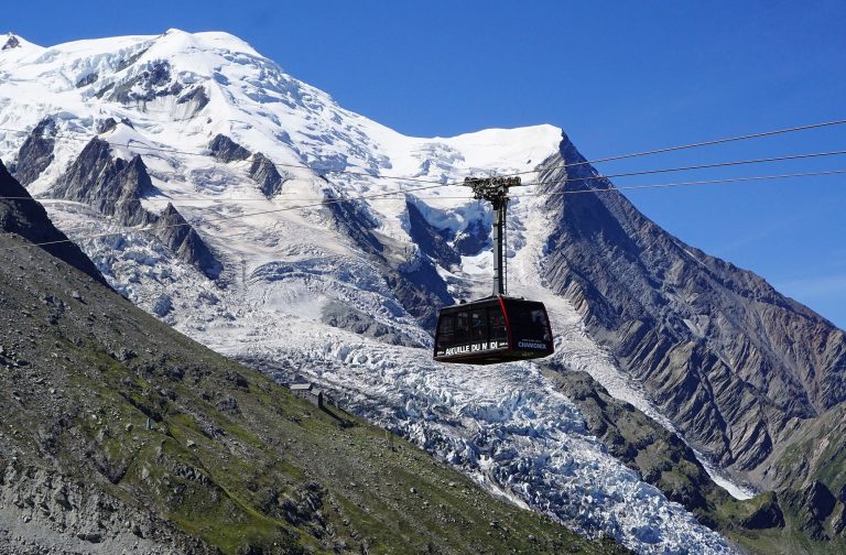 Aiguille du Midi cable car, Chamonix, France
