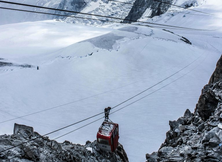 Aiguille du Midi cable car, Chamonix, France