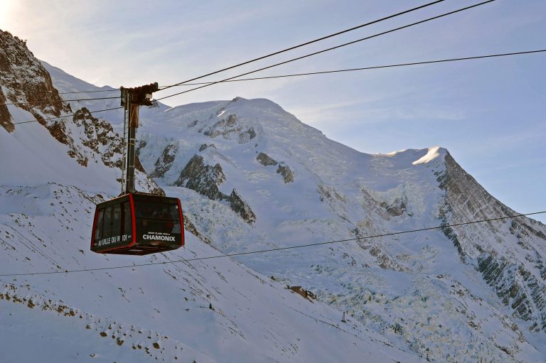 Aiguille du Midi cable car, Chamonix, France