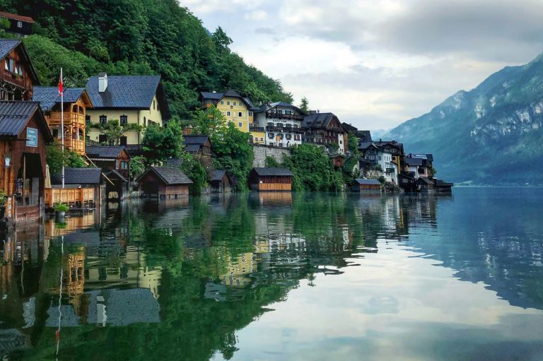 Hallstatt iconic landscape, Austria