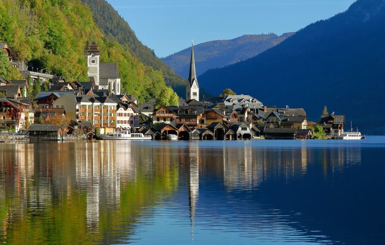 Hallstatt iconic landscape, Austria