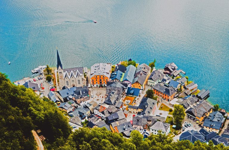 Hallstatt iconic landscape, Austria