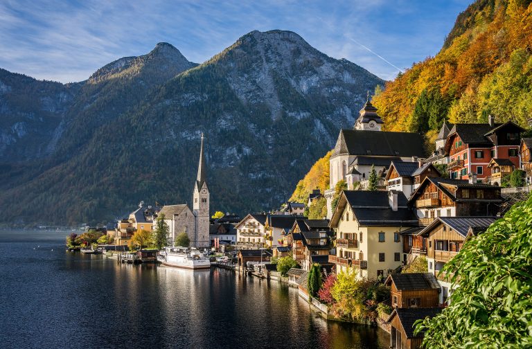 Hallstatt iconic landscape, Austria