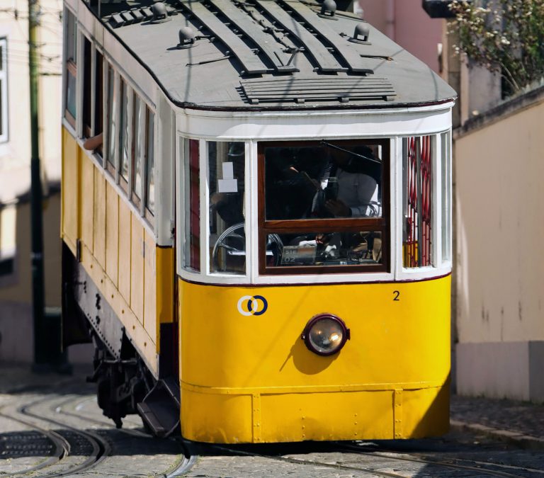 Lisbon cable funicular – trams, Portugal