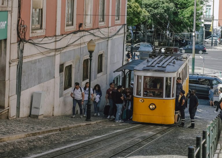 Lisbon cable funicular – trams, Portugal