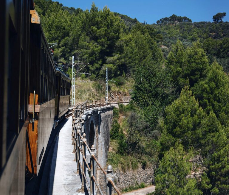 Ferrocarril de Sóller historic train, Palma Mallorca, Spain