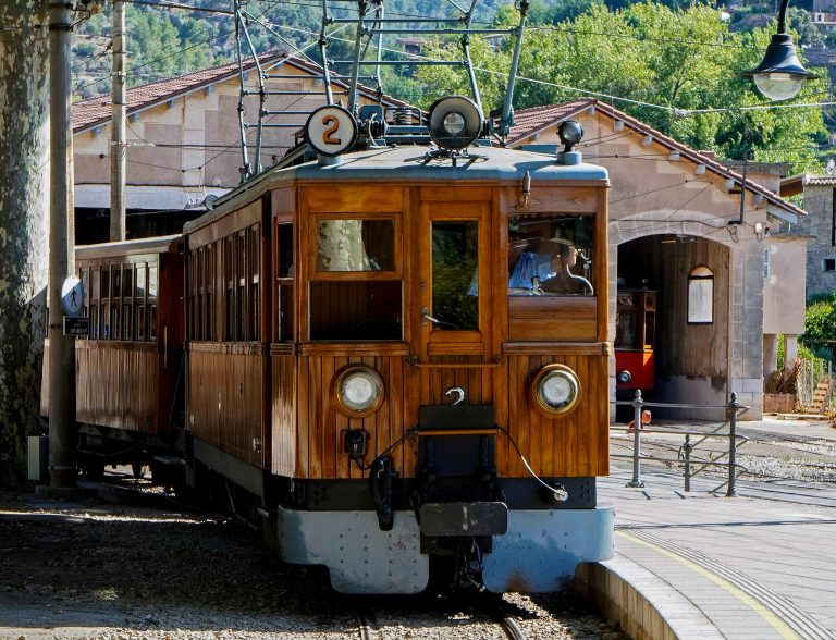 Ferrocarril de Sóller historic train, Palma Mallorca, Spain