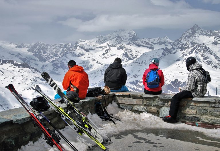 Stazione di Zermatt / Vallese, Svizzera