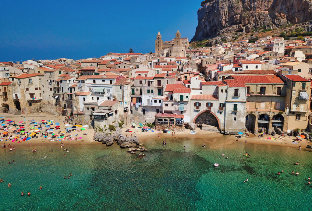 Cefalu beach, Sicilia, Italy