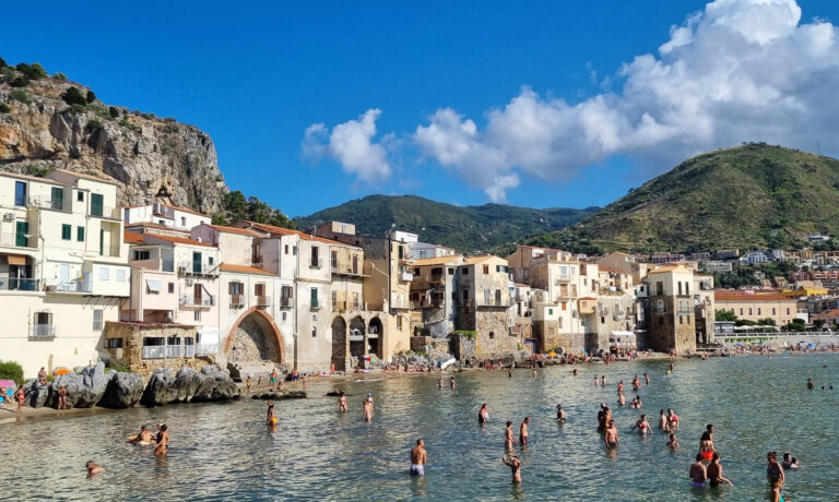 Cefalu beach, Sicilia, Italy