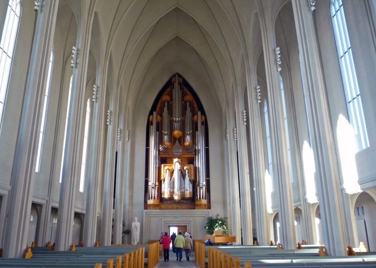 Hallgrímskirkja church in Reykjavík, Iceland