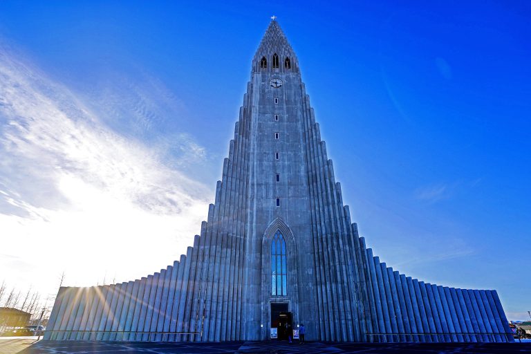 Hallgrímskirkja church in Reykjavík, Iceland