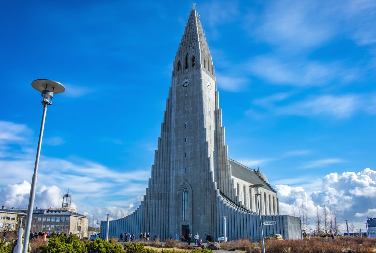 Hallgrímskirkja church in Reykjavík, Iceland
