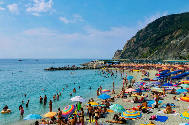 Monterosso al Mare beach, Cinque Terre, Italy