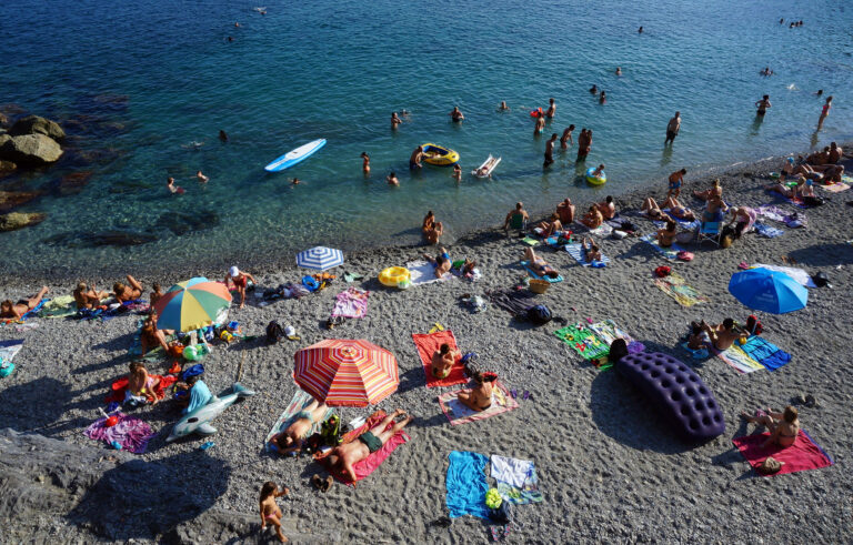 Monterosso al Mare beach, Cinque Terre, Italy