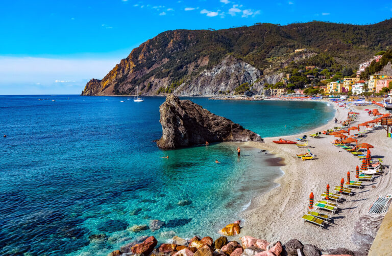 Monterosso al Mare beach, Cinque Terre, Italy