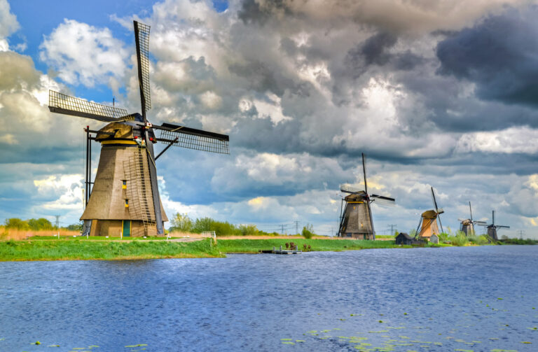 Windmills at Kinderdijk, Holland