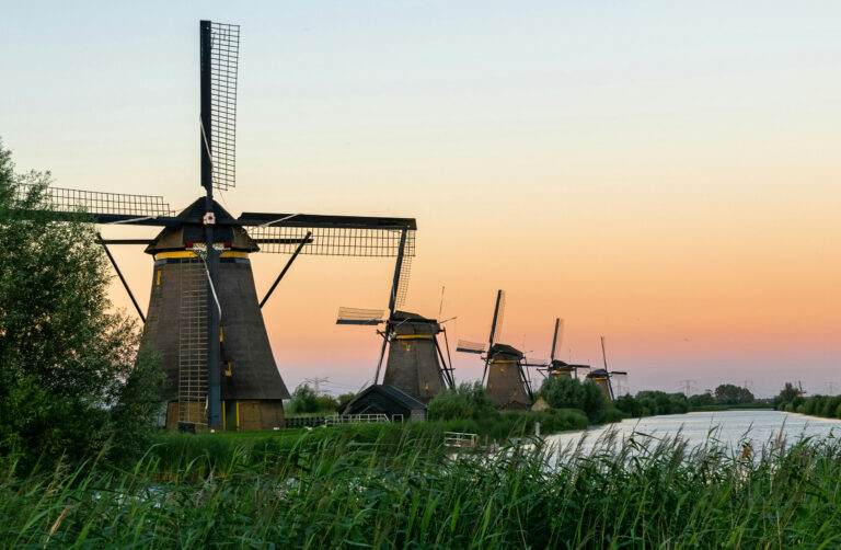 Windmills at Kinderdijk, Holland