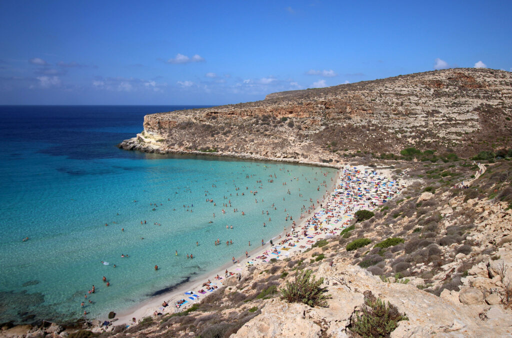 Spiaggia dei Conigli beach, Lampedusa, Italy