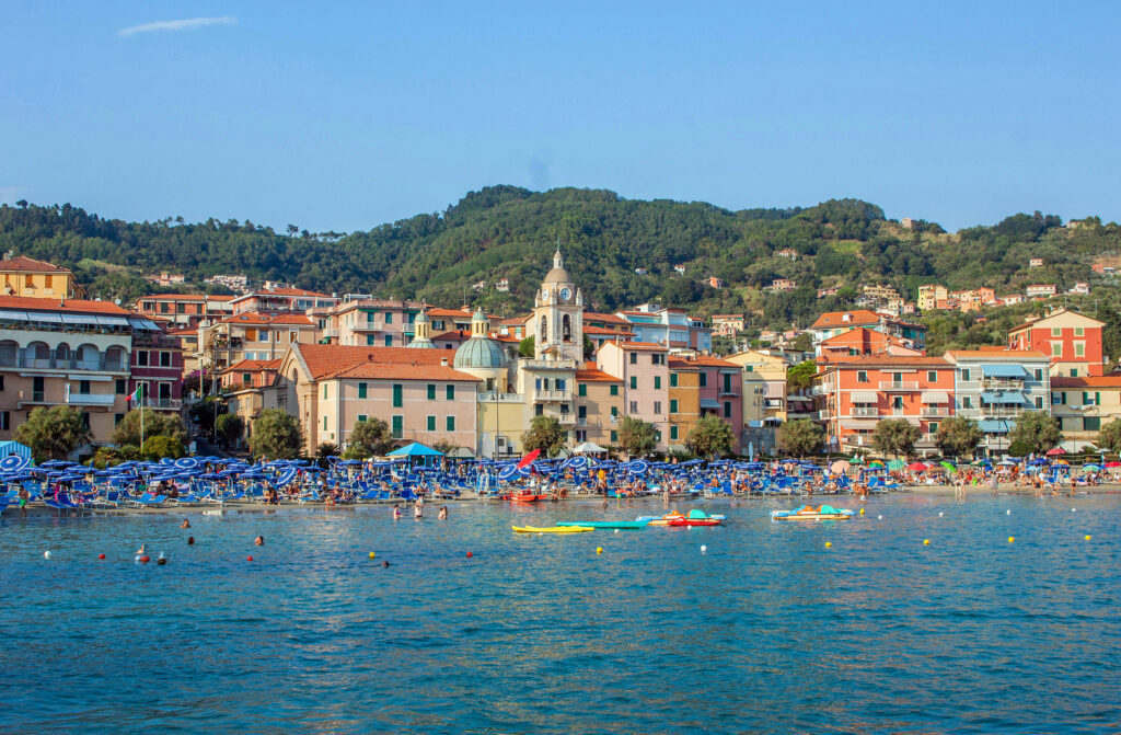 Spiaggia San Terenzo beach, La Spezia, Italy