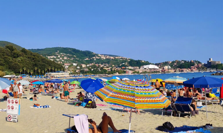 Spiaggia San Terenzo beach, La Spezia, Italy