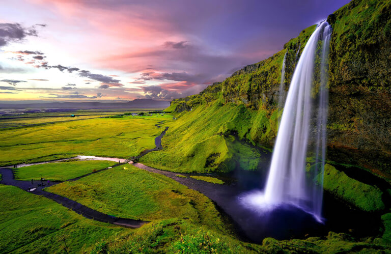 Seljalandsfoss waterfall, Rangárþing Eystra, Iceland
