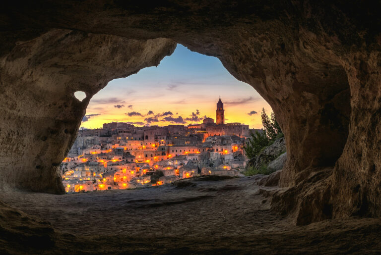 Cave city of Matera, Italy