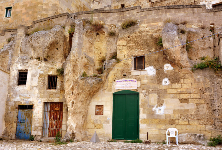 Cave city of Matera, Italy