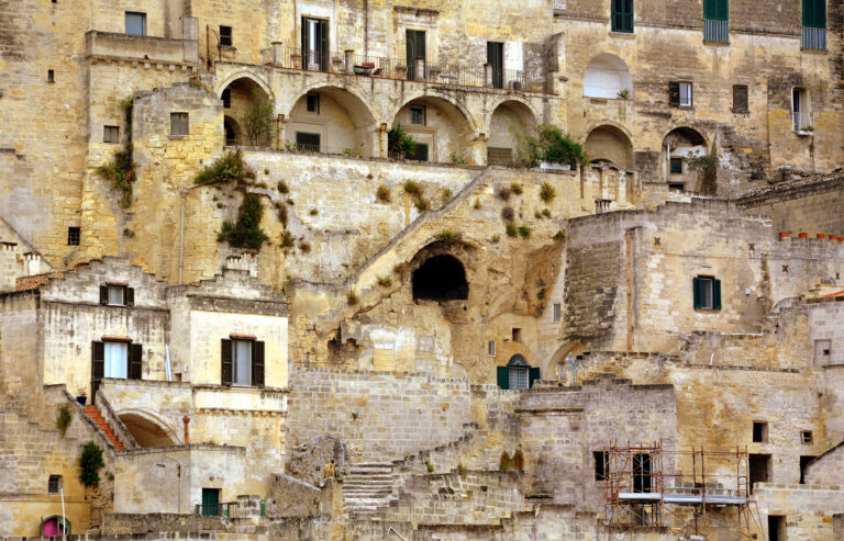 Cave city of Matera, Italy