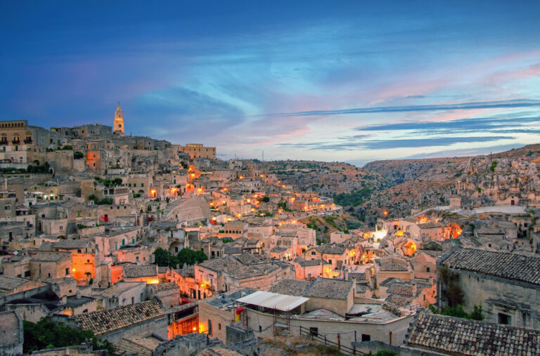 Cave city of Matera, Italy