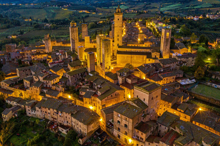 San Gimignano historic centre, Tuscany, Italy