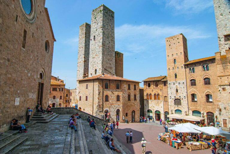 San Gimignano historic centre, Tuscany, Italy