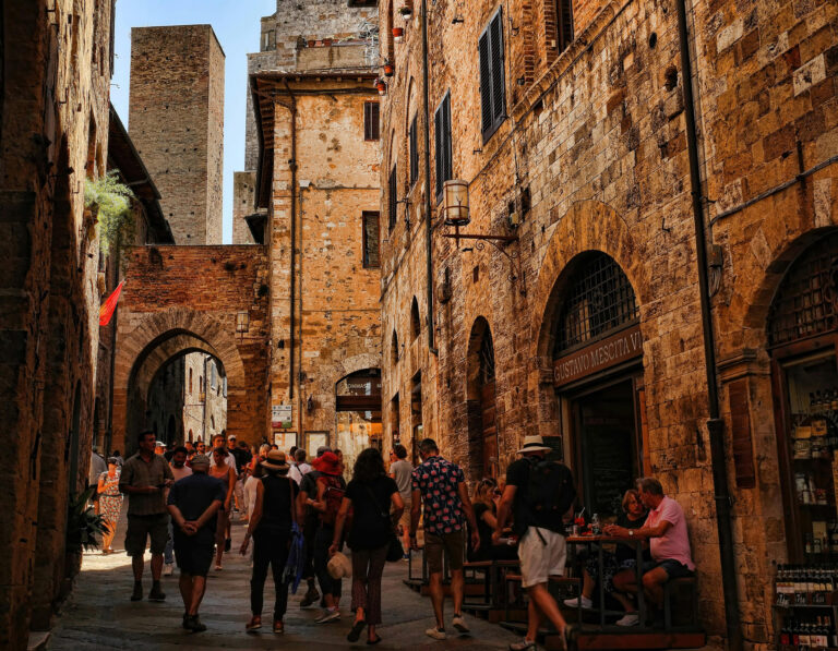 San Gimignano historic centre, Tuscany, Italy