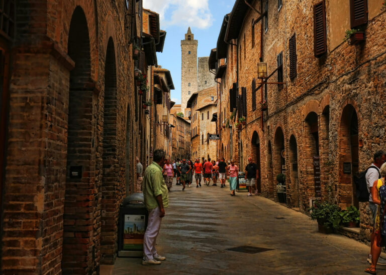 San Gimignano historic centre, Tuscany, Italy